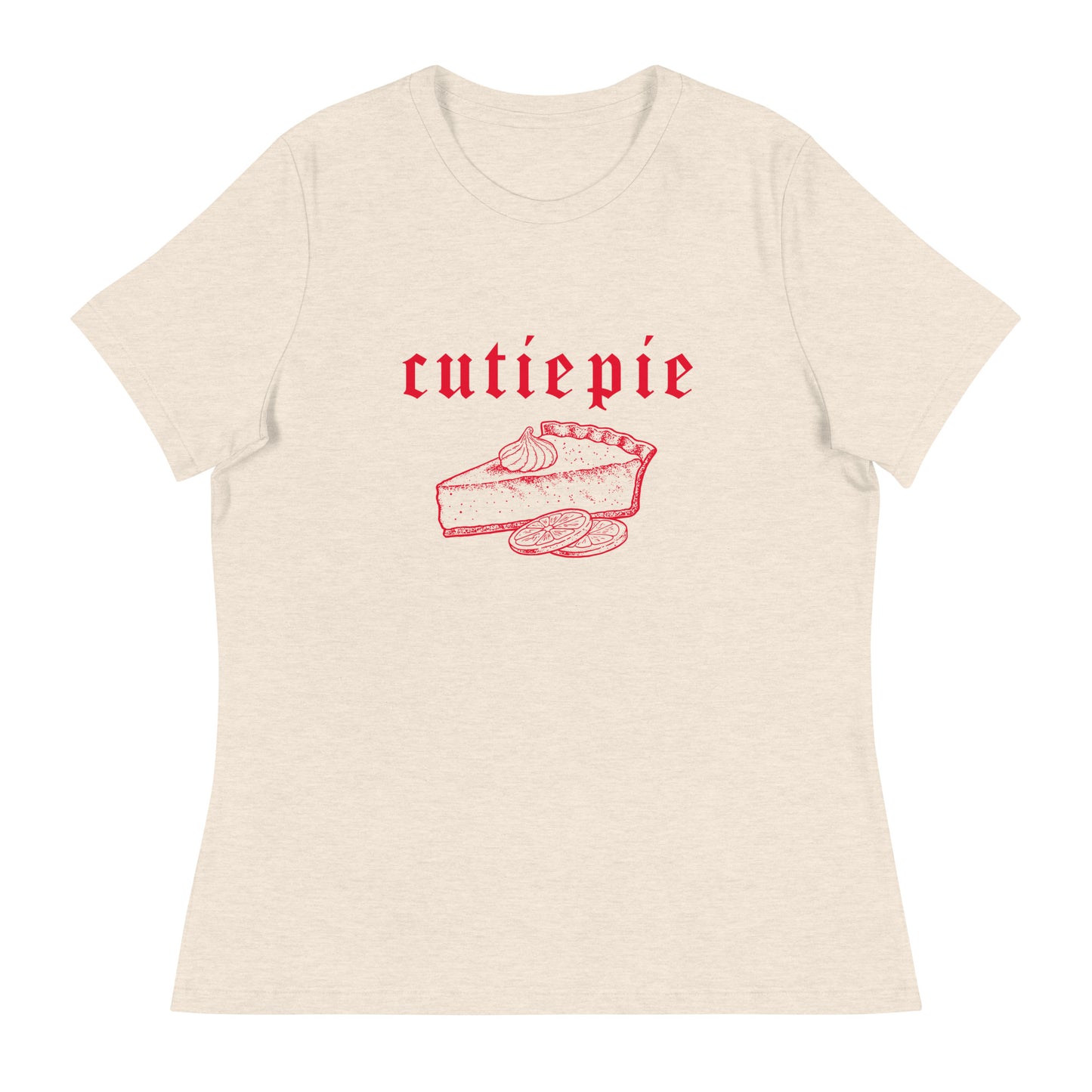 Cutie Pie Slice Women's Relaxed T-Shirt