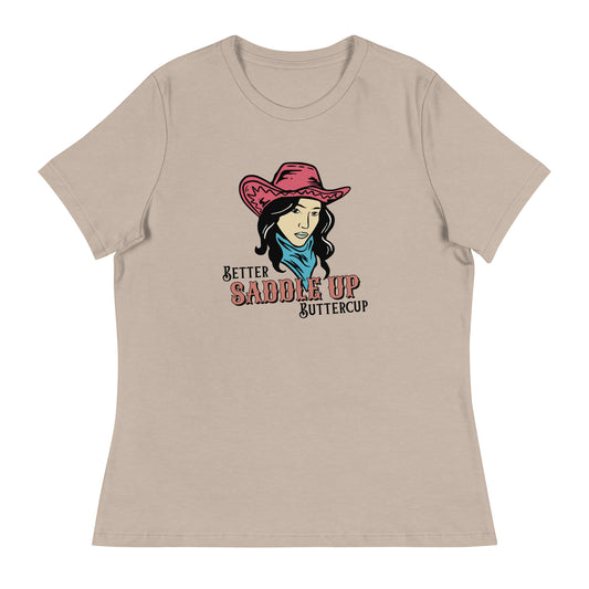 Better SADDLE UP Buttercup Women's Relaxed T-Shirt