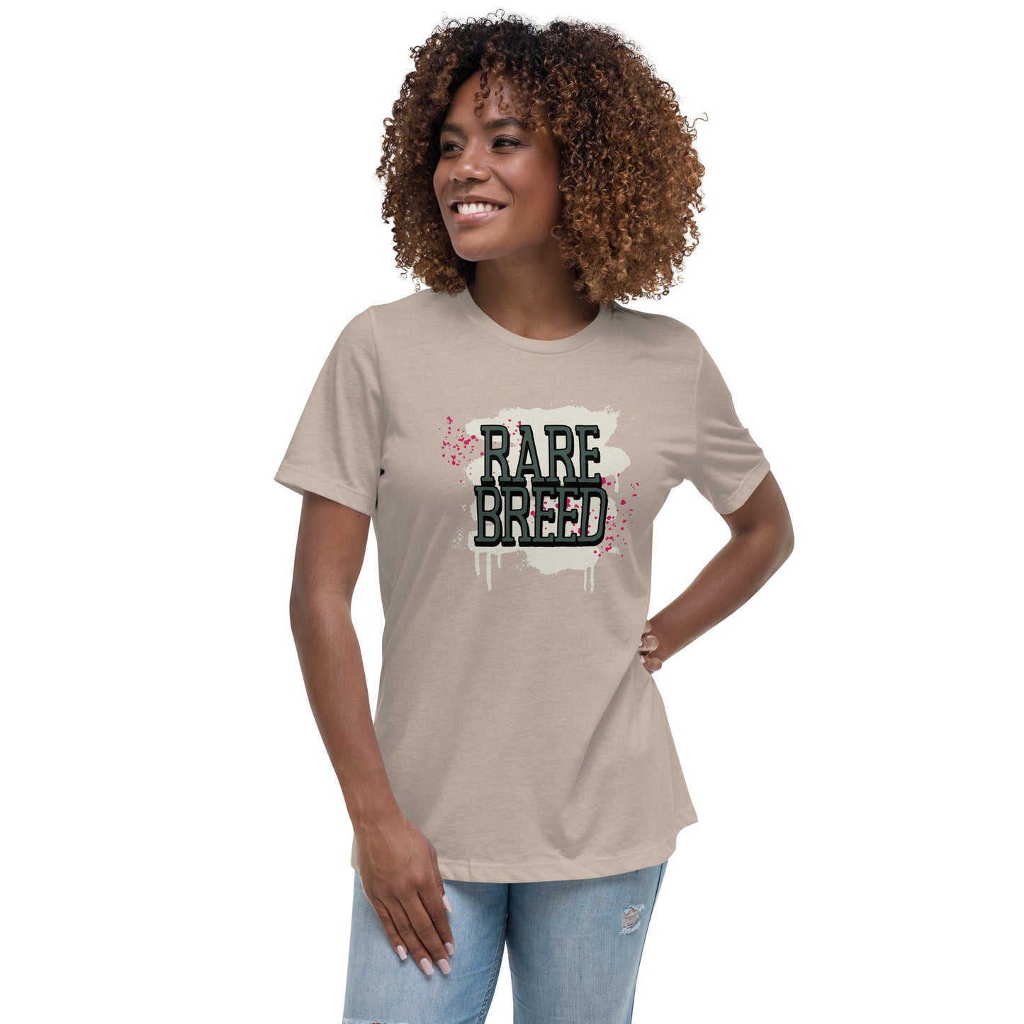 Rare Breed Graffiti Splatter Women's Relaxed T-Shirt