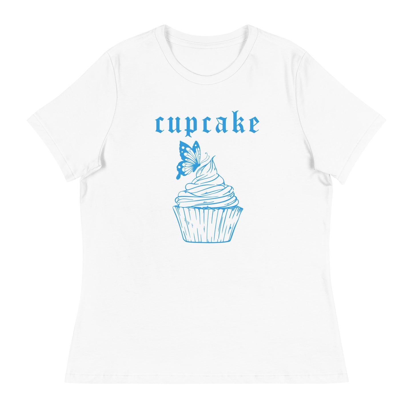 Cupcake Butterfly Women's Relaxed T-Shirt