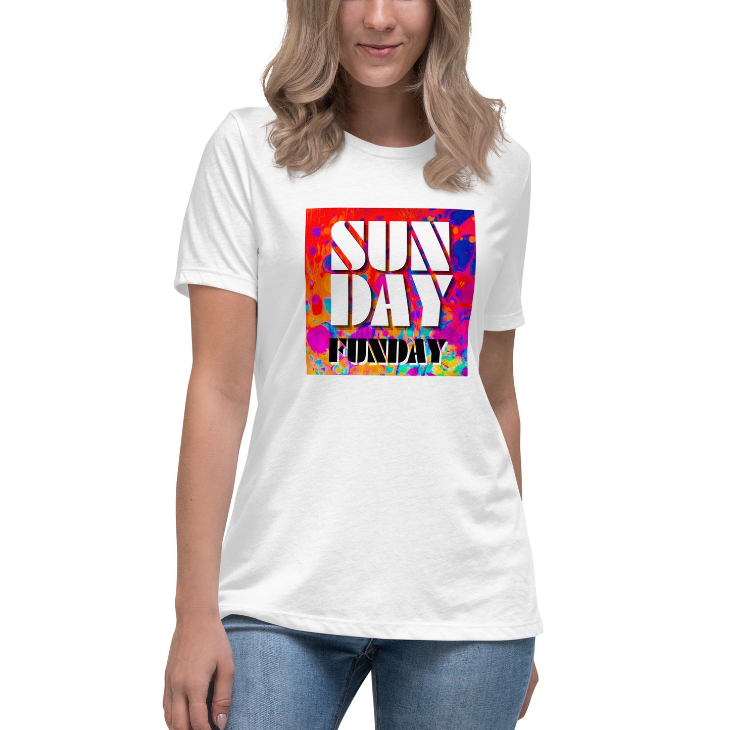 Sunday Funday Artsy Women's Relaxed T-Shirt