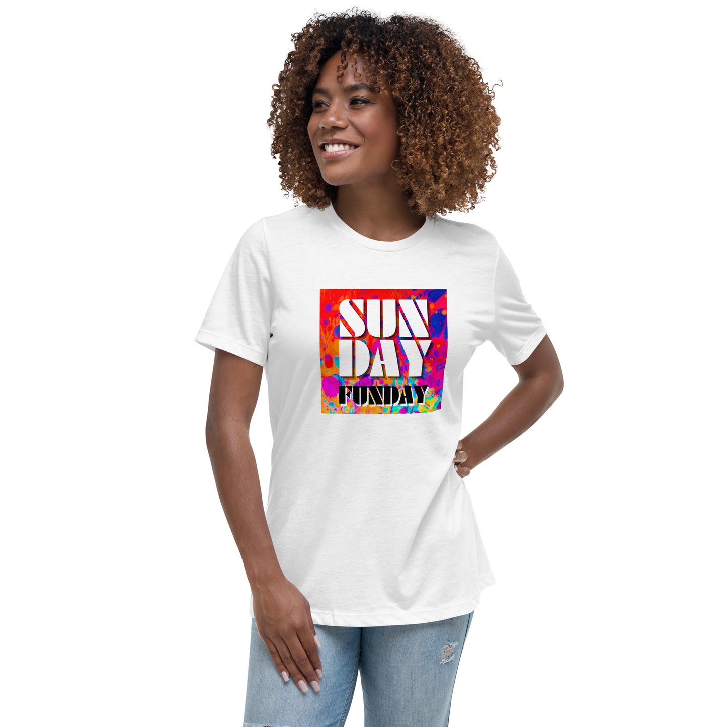 Sunday Funday Artsy Women's Relaxed T-Shirt