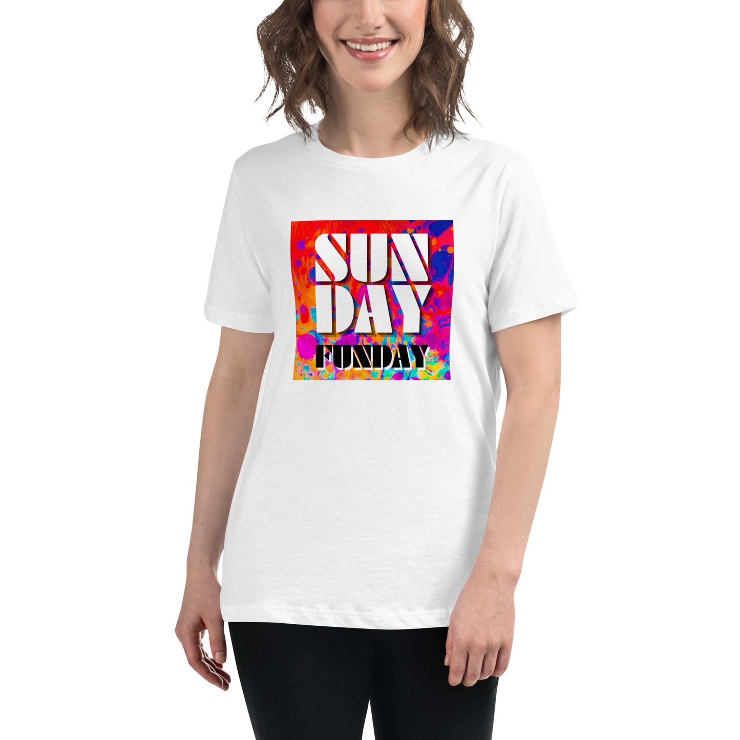 Sunday Funday Artsy Women's Relaxed T-Shirt