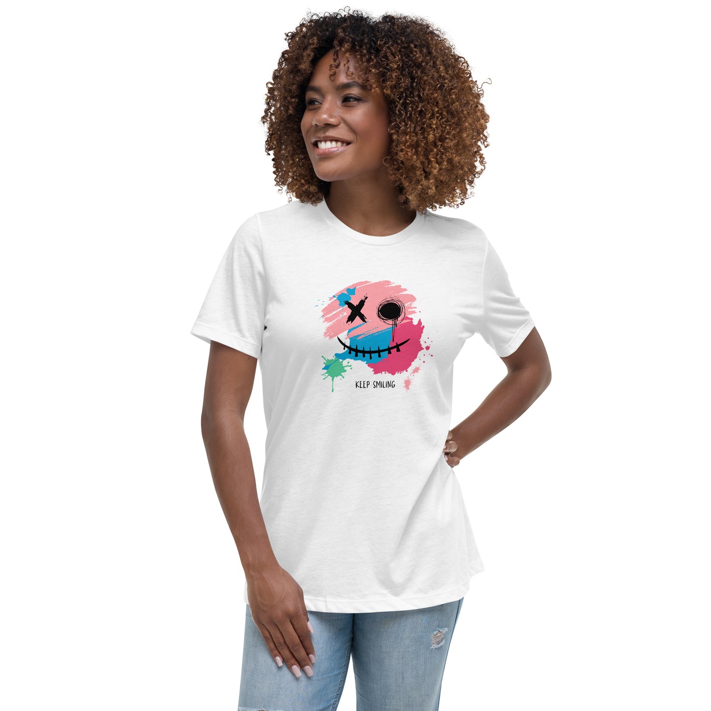 Keep Smiling Women's Relaxed T-Shirt