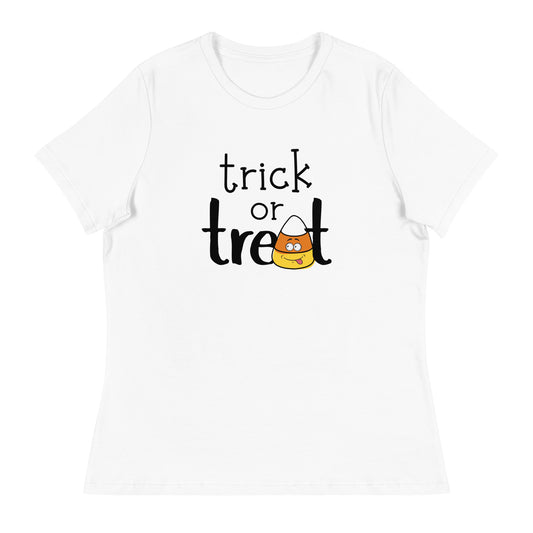 Trick or Treat candy corn Women's Relaxed T-Shirt