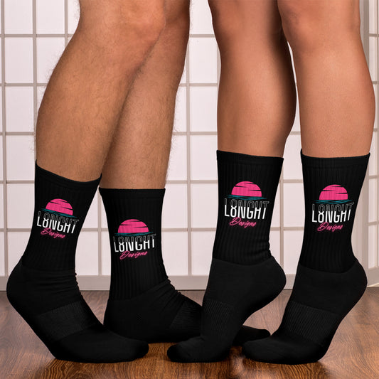 L8NGHT Designs Miami Beach logo Socks