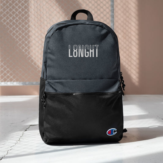 L8NGHT Logo Embroidered Champion Backpack