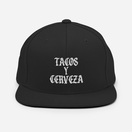 Tacos Y Cerveza Snapback Hat