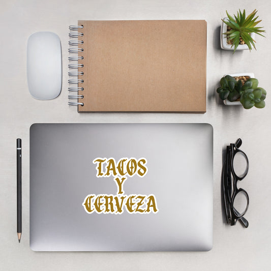 Tacos Y Cerveza Bubble-free stickers