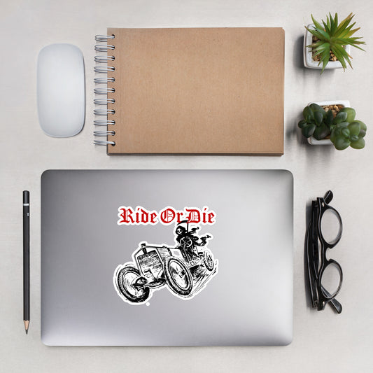 Ride or Die reaper Bubble-free stickers