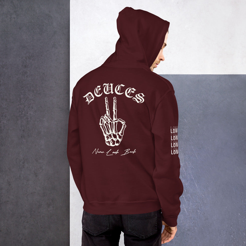 DEUCES - Never Look Back Unisex Hoodie