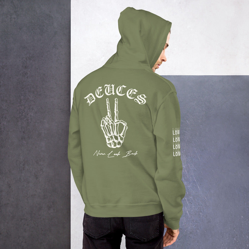 DEUCES - Never Look Back Unisex Hoodie