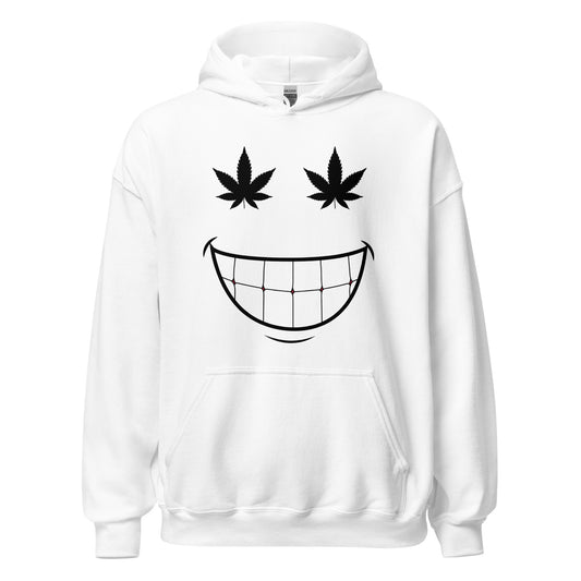 Cannabis Weed 420 Smiley Unisex Hoodie