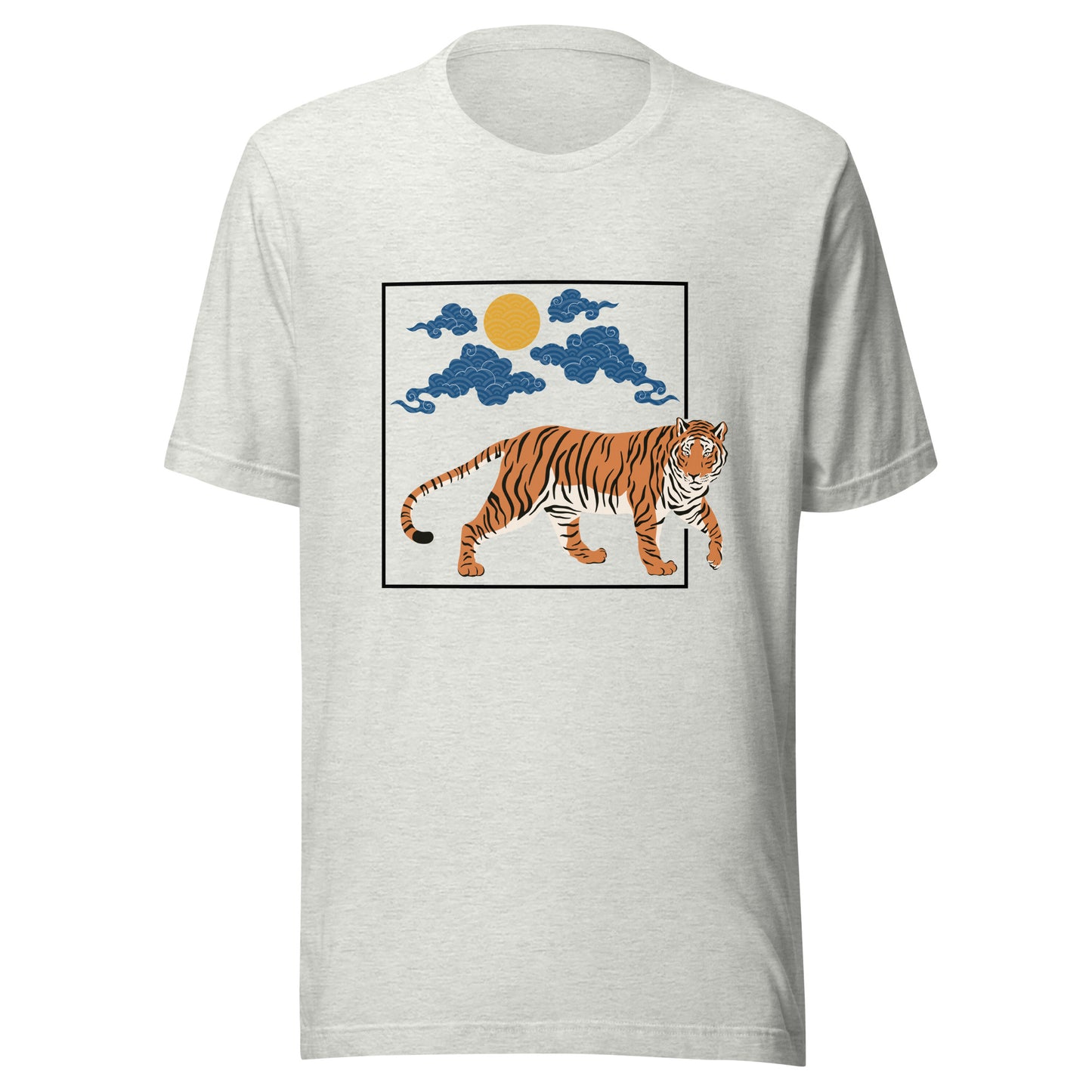 Traditional Tiger Japanese Pattern Sun Unisex t-shirt