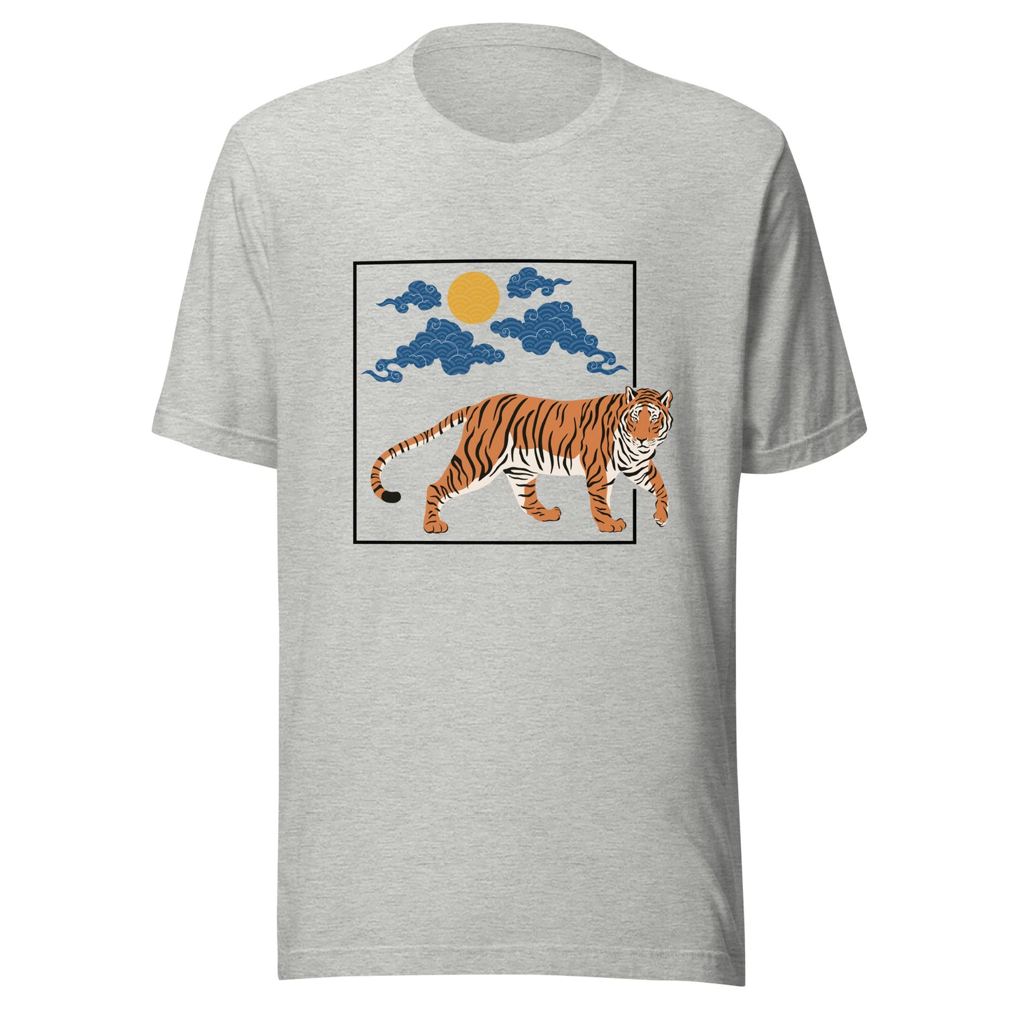 Traditional Tiger Japanese Pattern Sun Unisex t-shirt