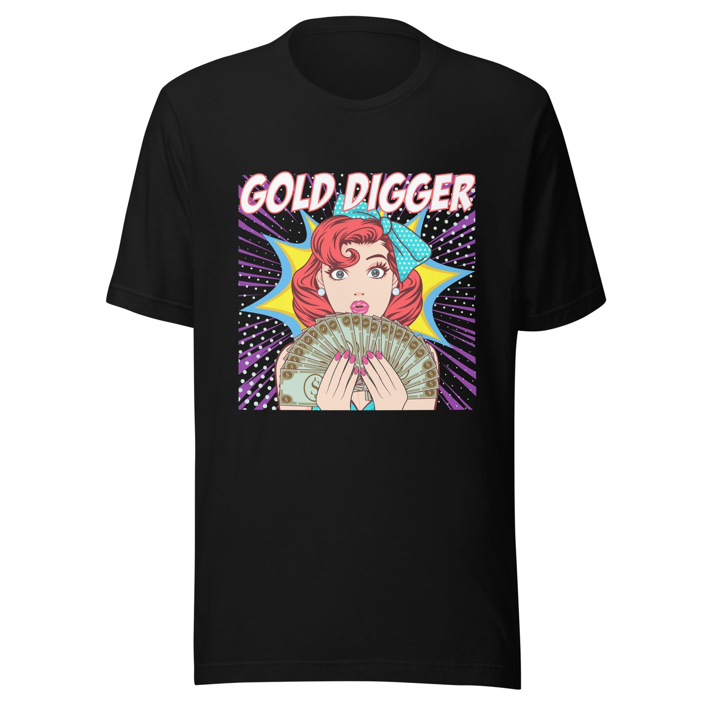 GOLD DIGGER pop art Unisex t-shirt