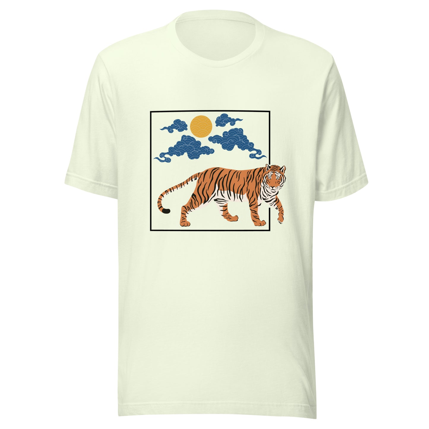 Traditional Tiger Japanese Pattern Sun Unisex t-shirt