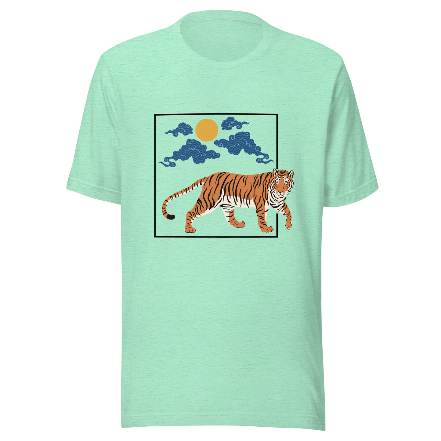 Traditional Tiger Japanese Pattern Sun Unisex t-shirt