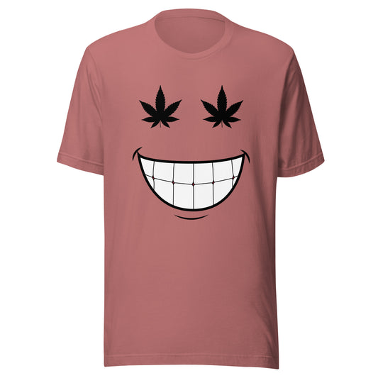 Cannabis Weed Smiley Face Unisex t-shirt