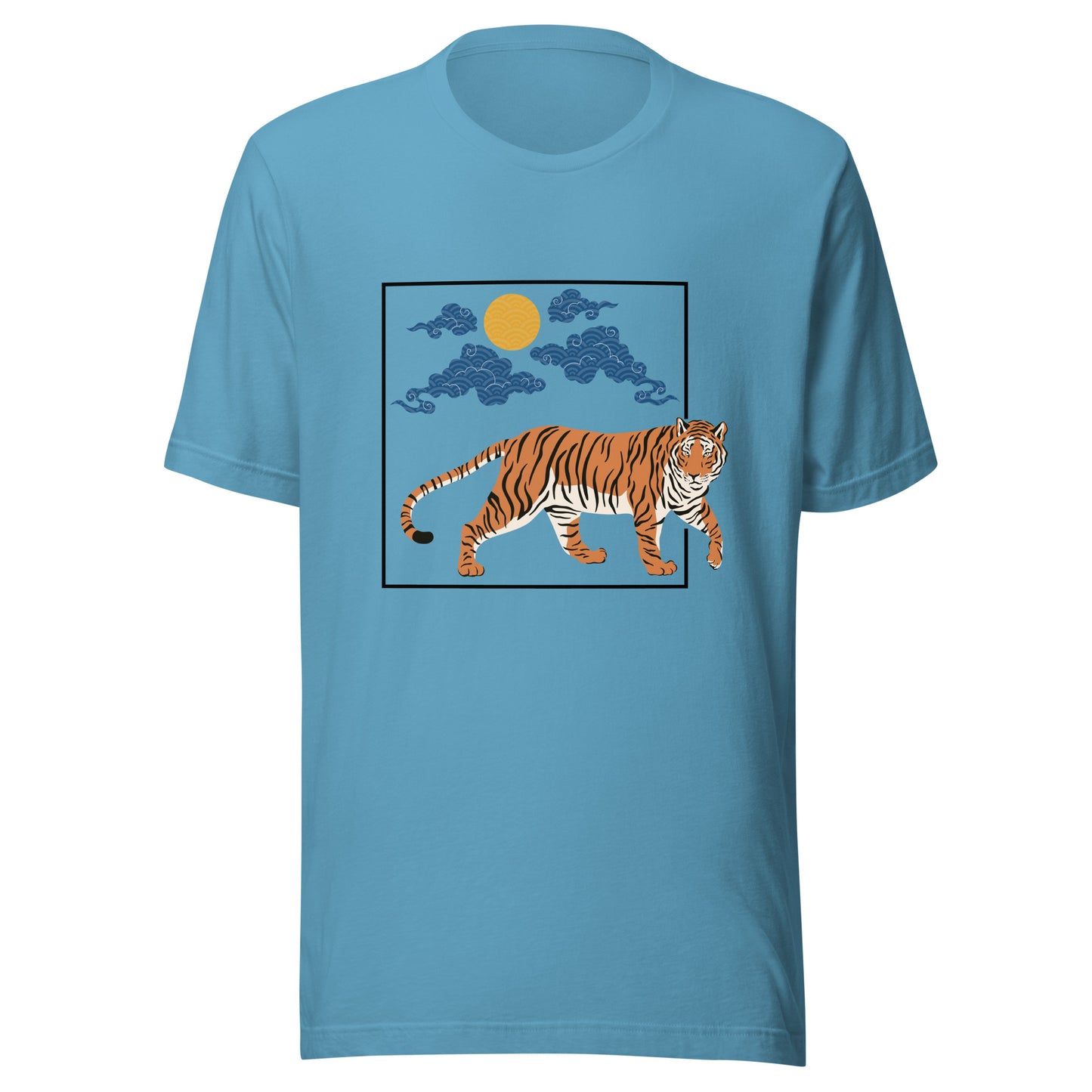 Traditional Tiger Japanese Pattern Sun Unisex t-shirt