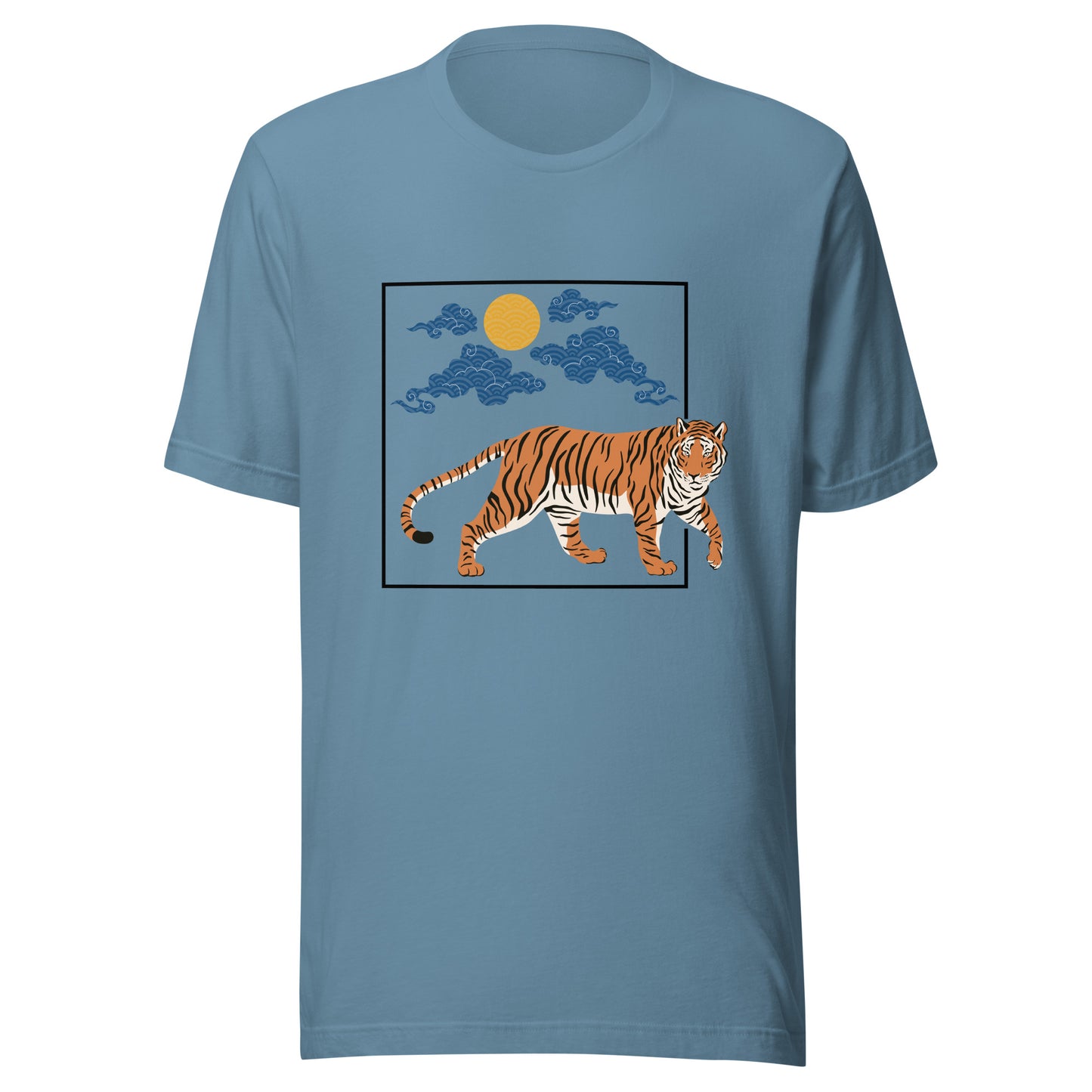 Traditional Tiger Japanese Pattern Sun Unisex t-shirt