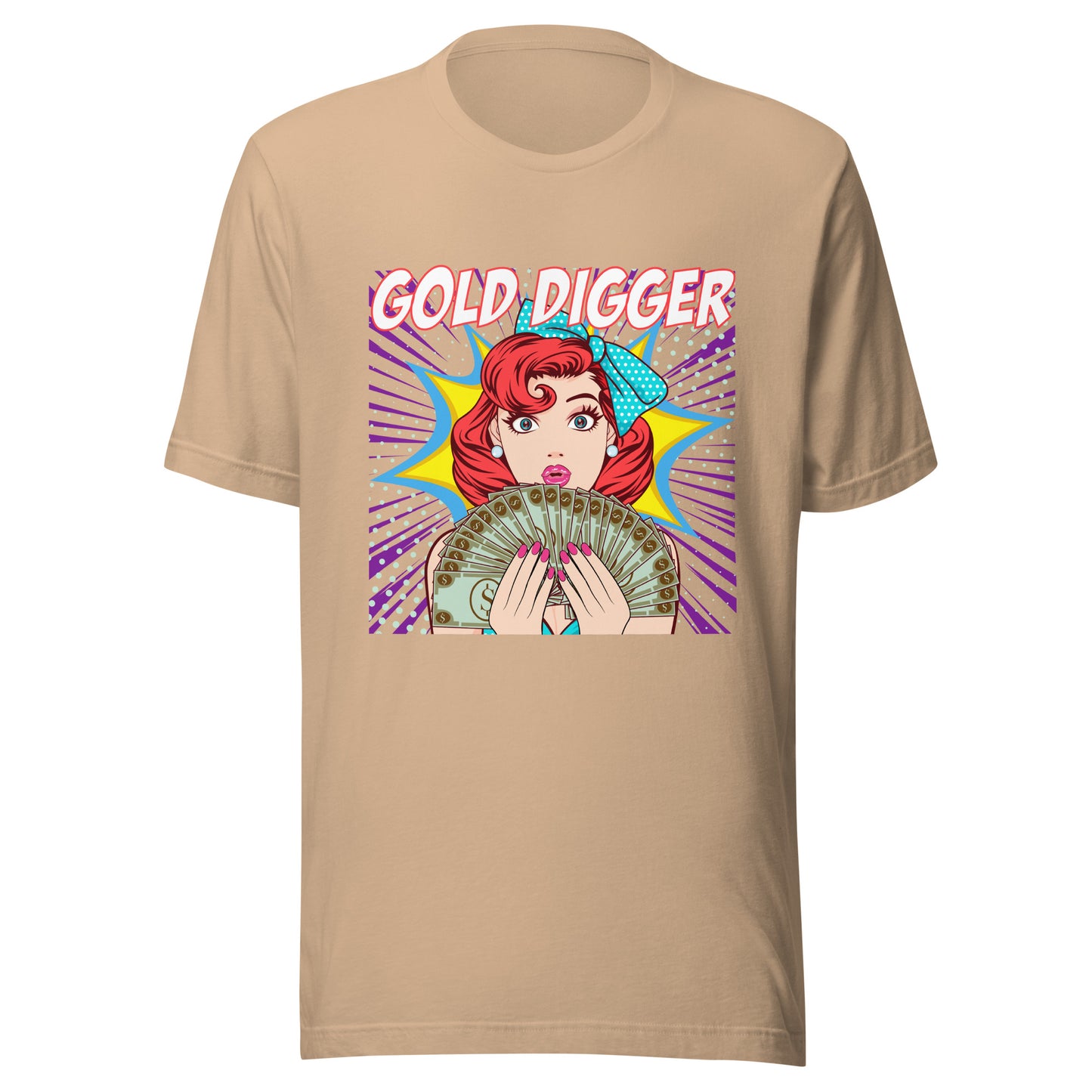 GOLD DIGGER pop art Unisex t-shirt