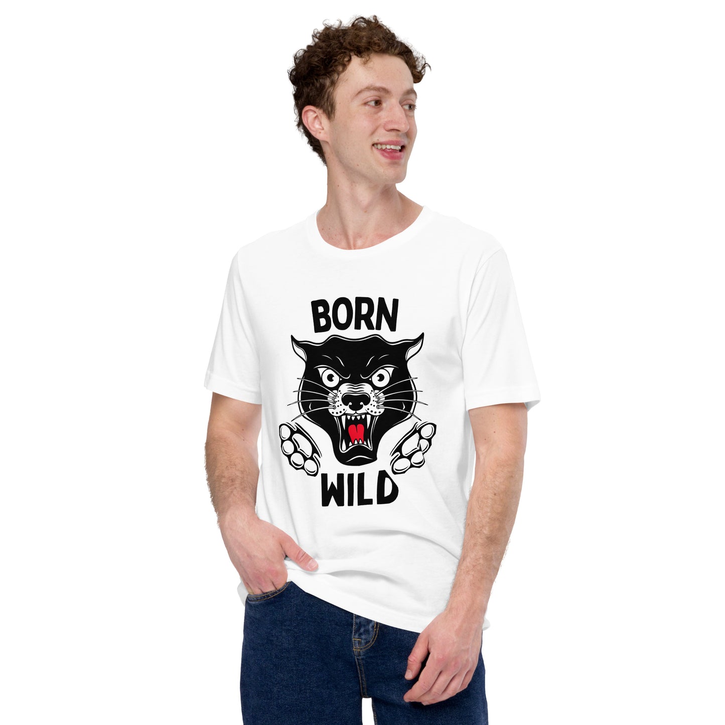 Born Wild - Traditional Panther Unisex t-shirt