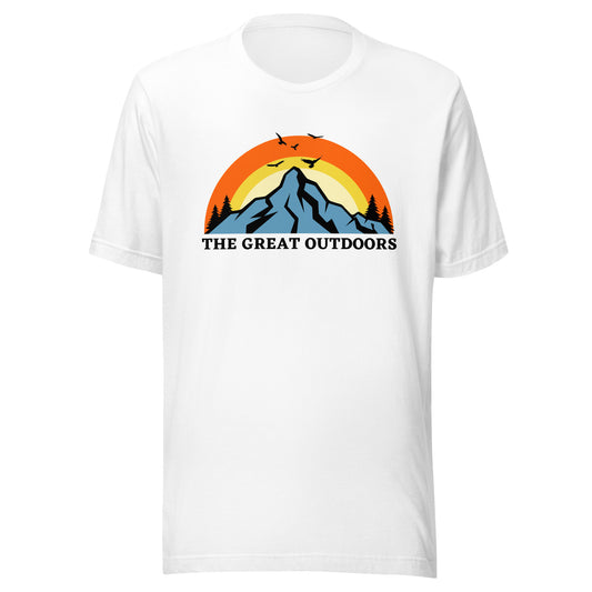 The Great Outdoors mountain top Unisex t-shirt