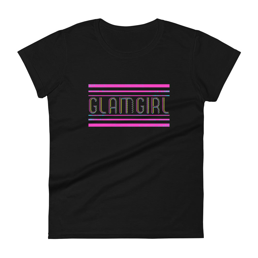 Glam Girl retro neon Women's short sleeve t-shirt