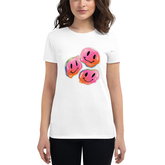 Rainbow Smiley Emojis Women's short sleeve t-shirt