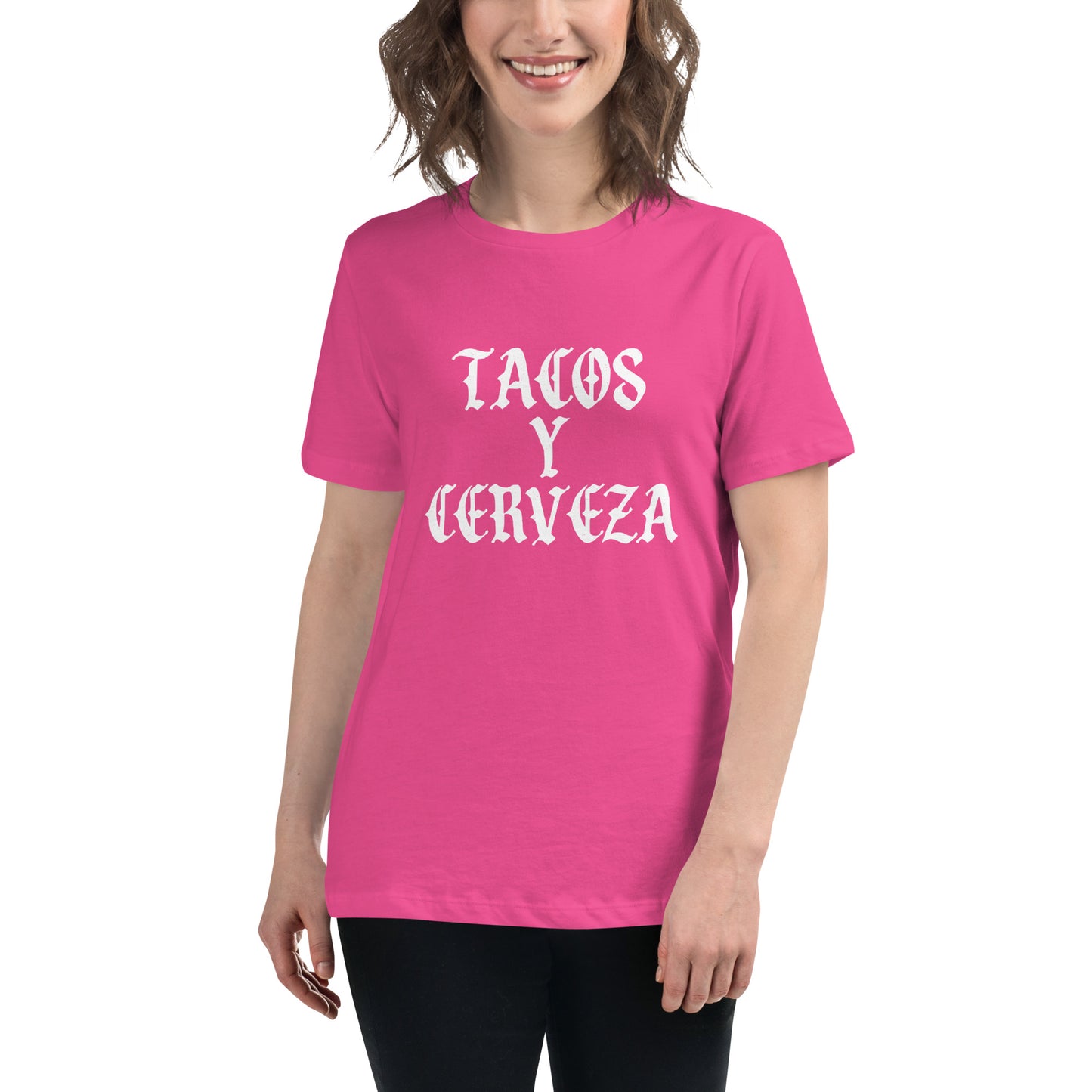 Tacos Y Cerveza Women's Relaxed T-Shirt