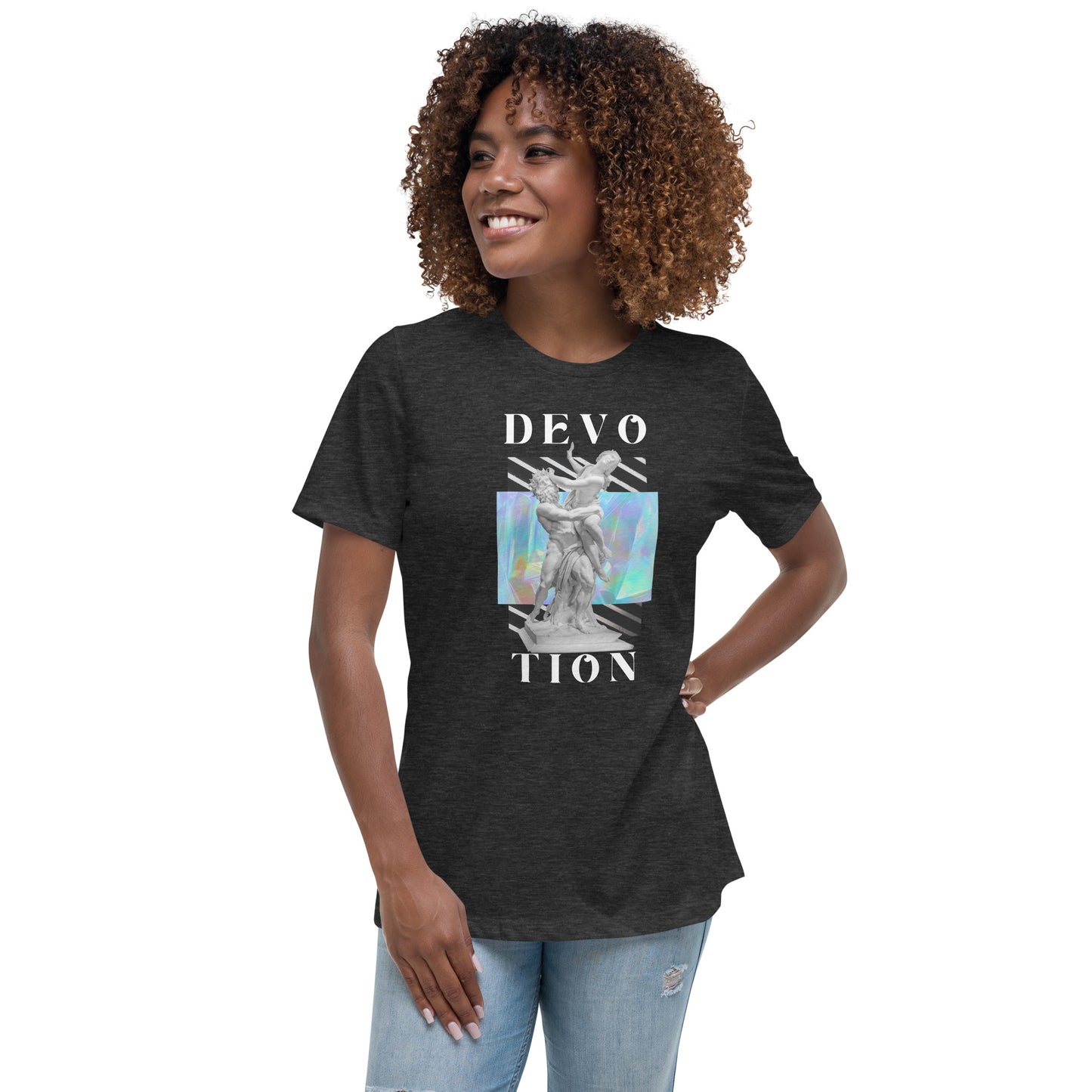 Love & Devotion Artwork Statue Women's Relaxed T-Shirt