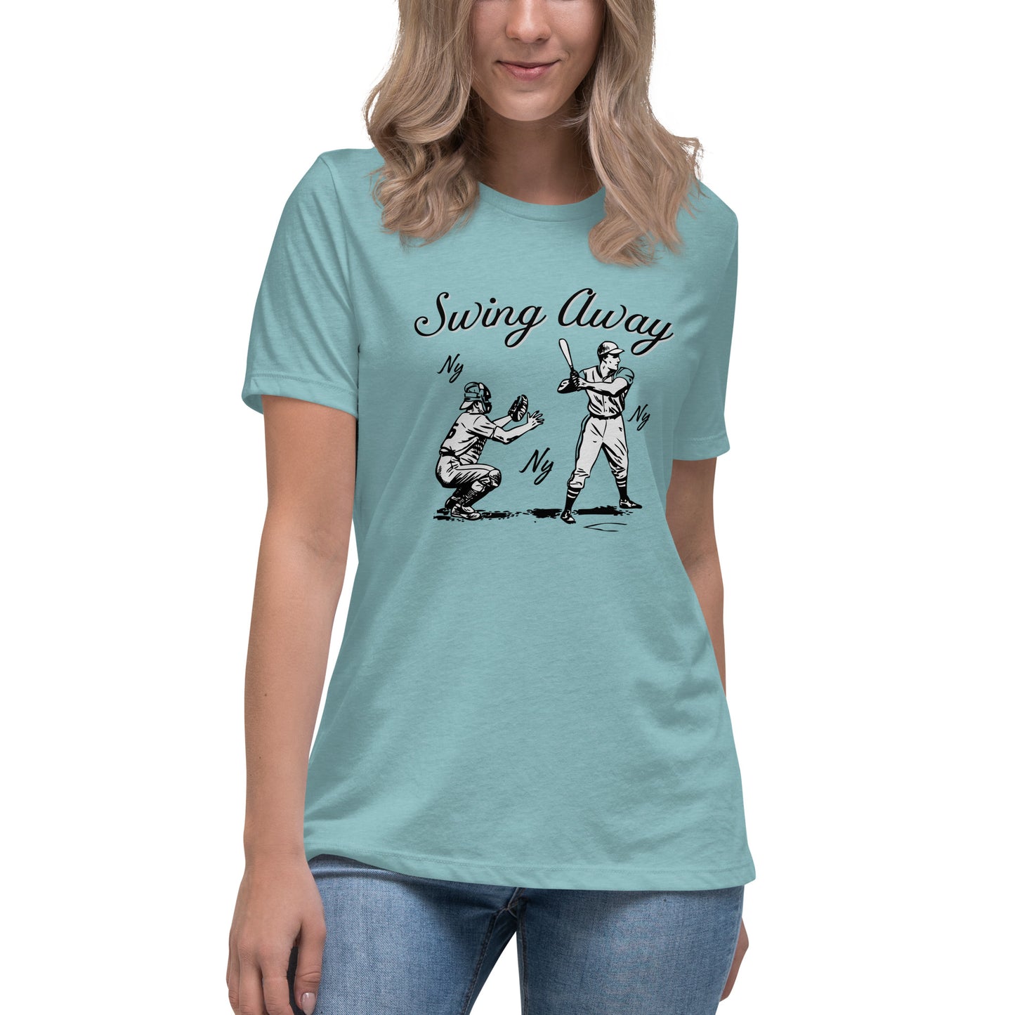 Swing Away NY NY Women's Relaxed T-Shirt