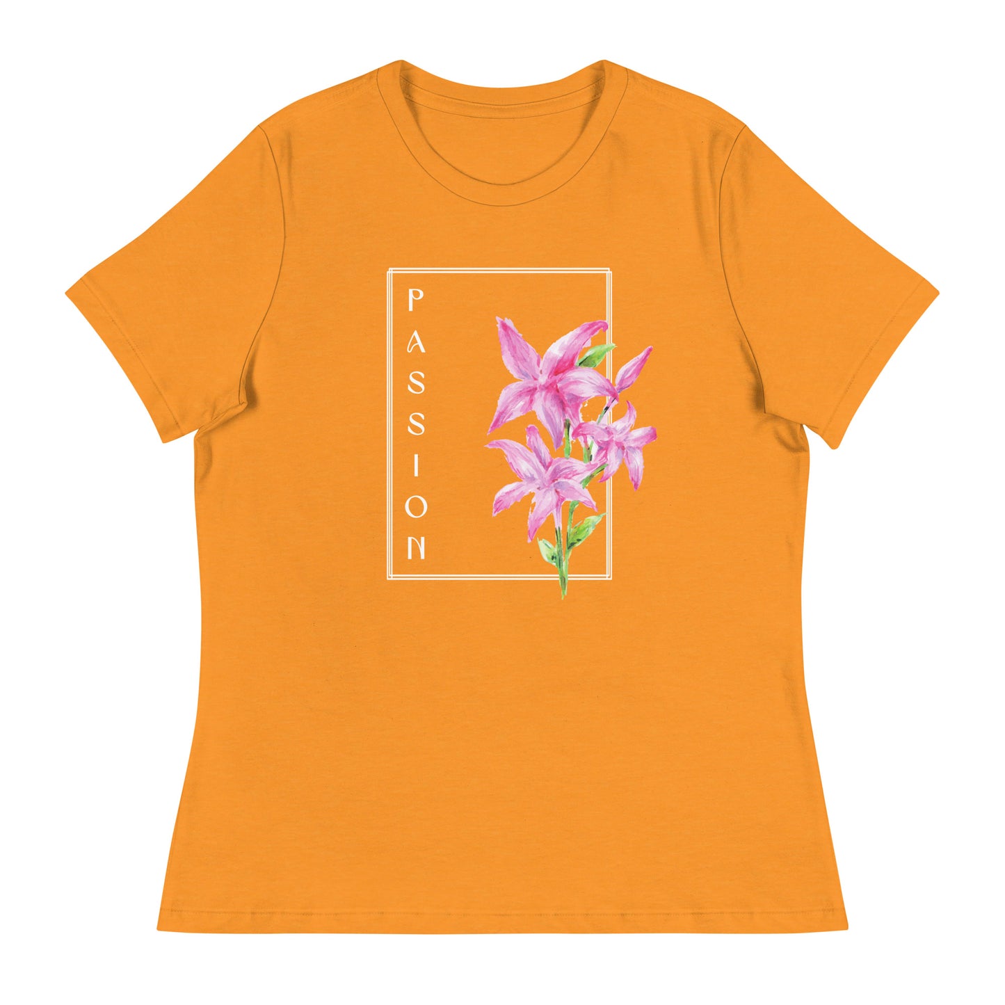 Passion watercolor lily Women's Relaxed T-Shirt