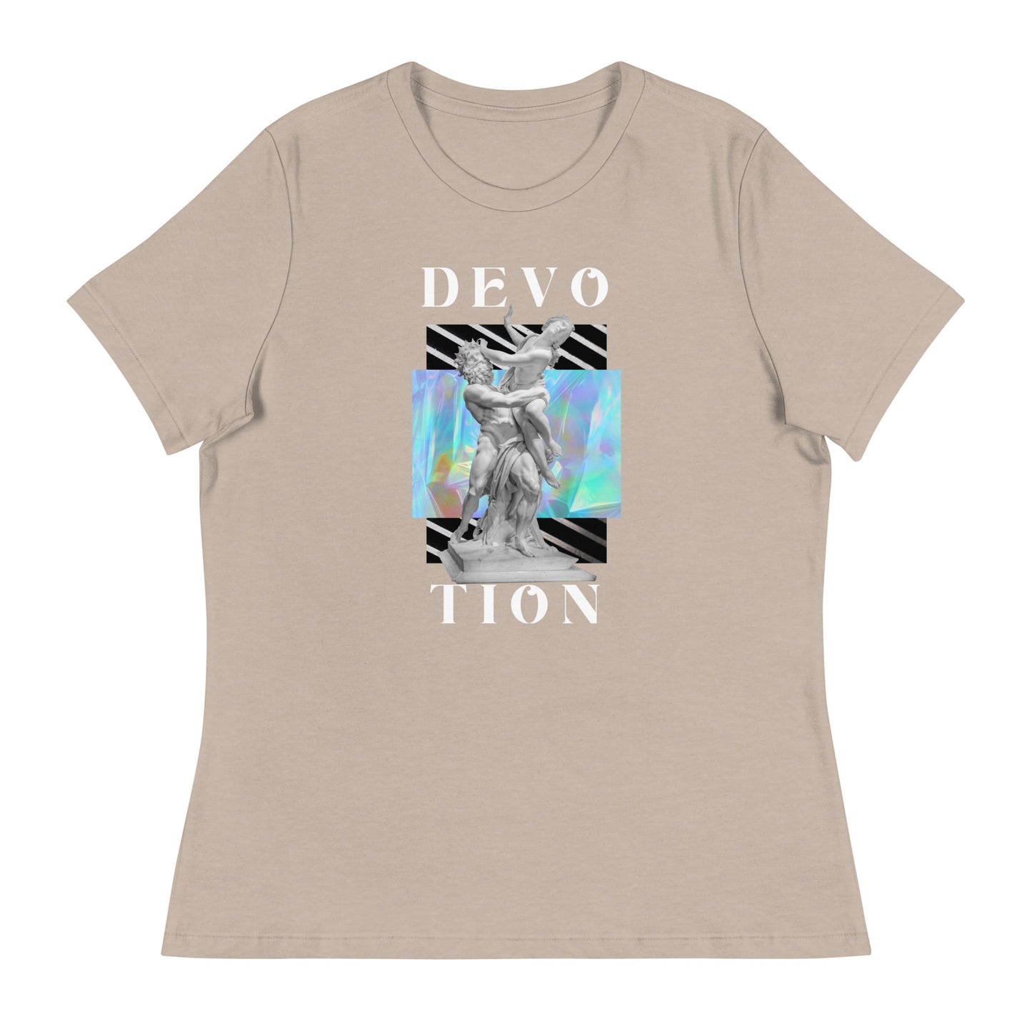 Love & Devotion Artwork Statue Women's Relaxed T-Shirt