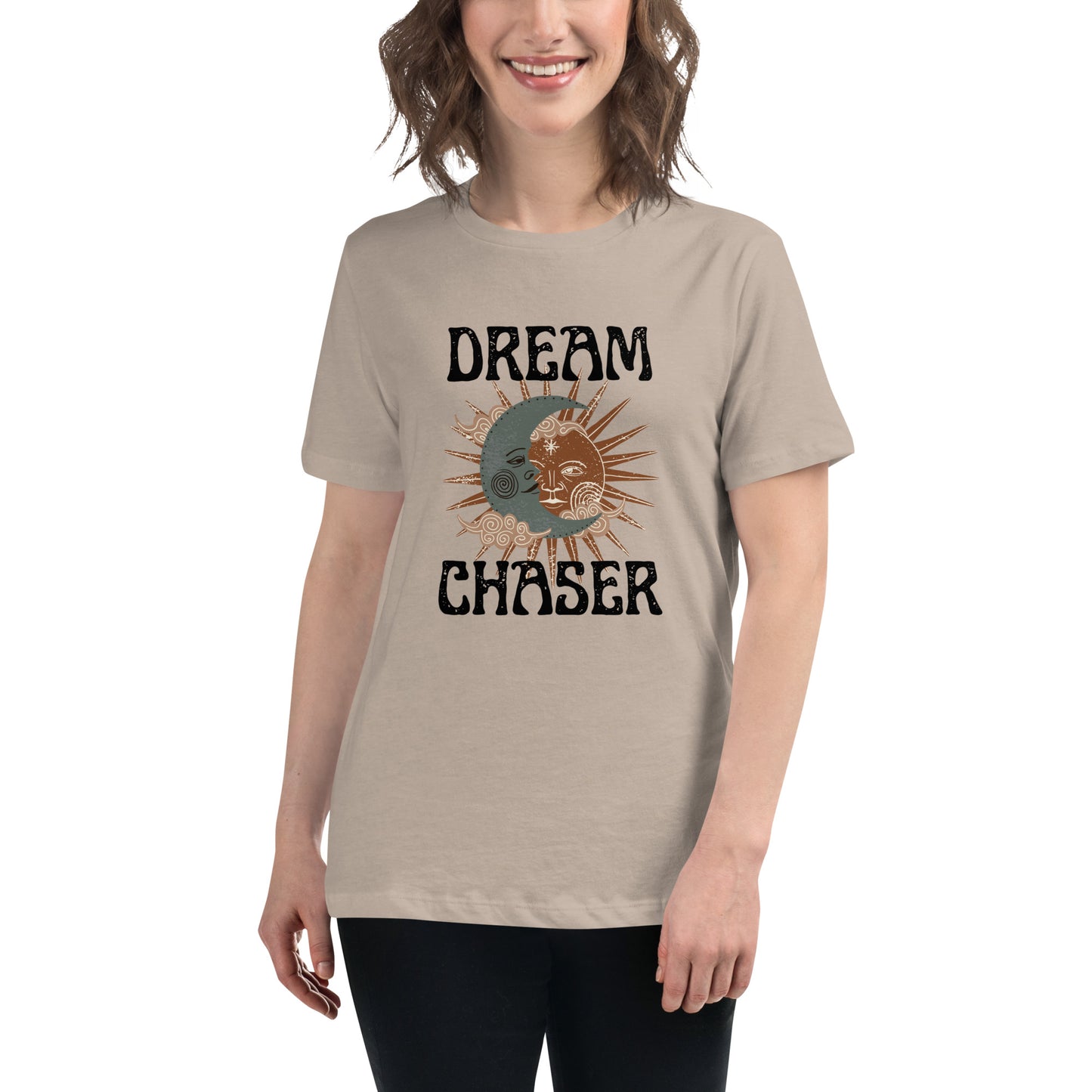 Dream Chaser sun moon Women's Relaxed T-Shirt