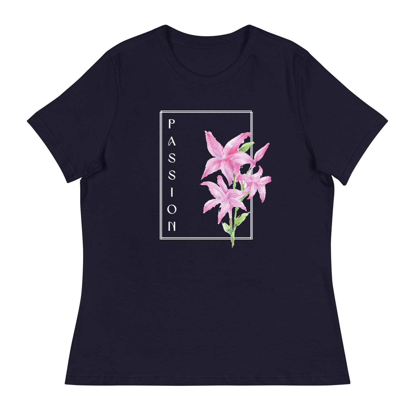 Passion watercolor lily Women's Relaxed T-Shirt