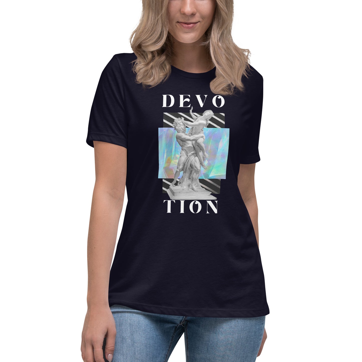 Love & Devotion Artwork Statue Women's Relaxed T-Shirt