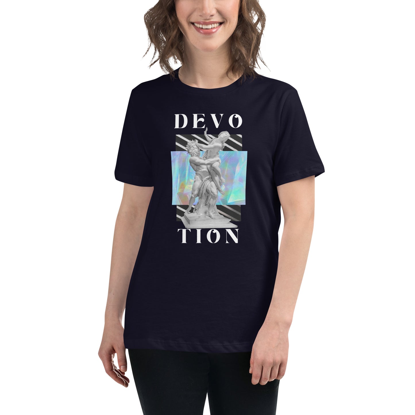 Love & Devotion Artwork Statue Women's Relaxed T-Shirt