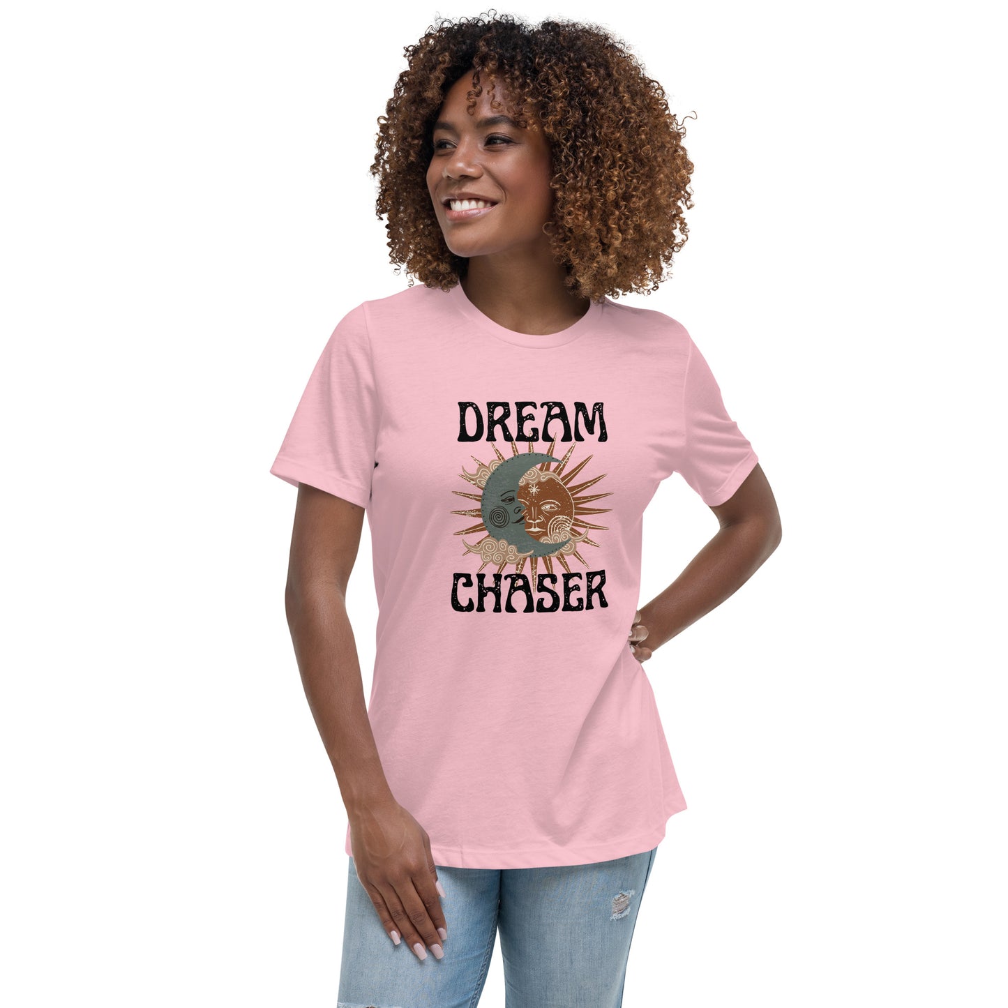 Dream Chaser sun moon Women's Relaxed T-Shirt