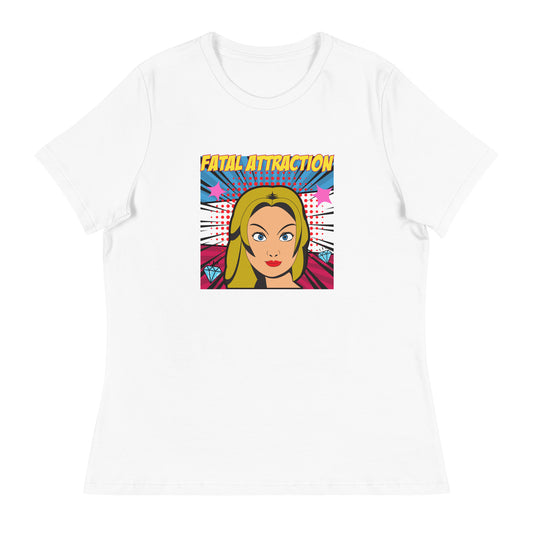 Fatal Attraction pop art Women's Relaxed T-Shirt