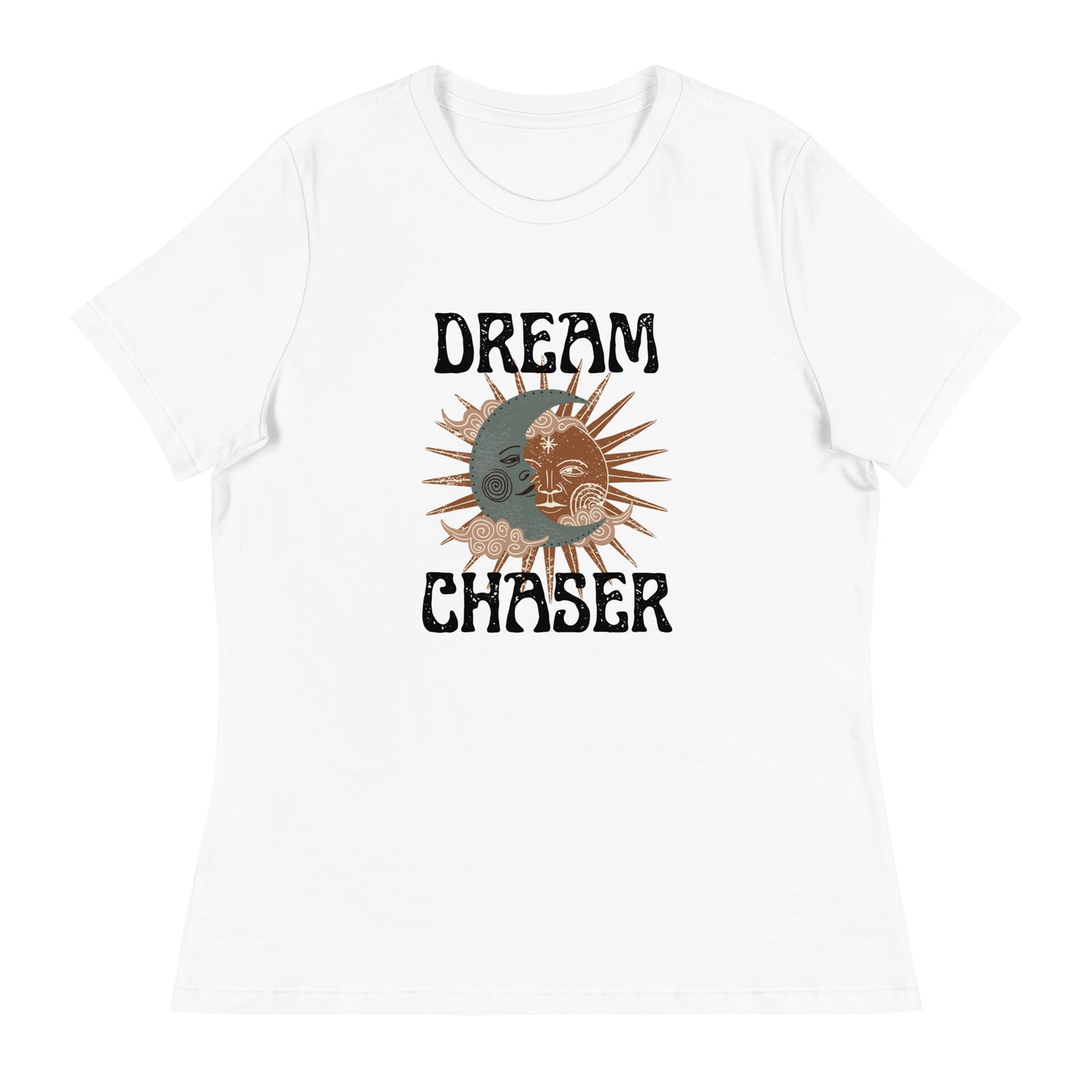 Dream Chaser sun moon Women's Relaxed T-Shirt