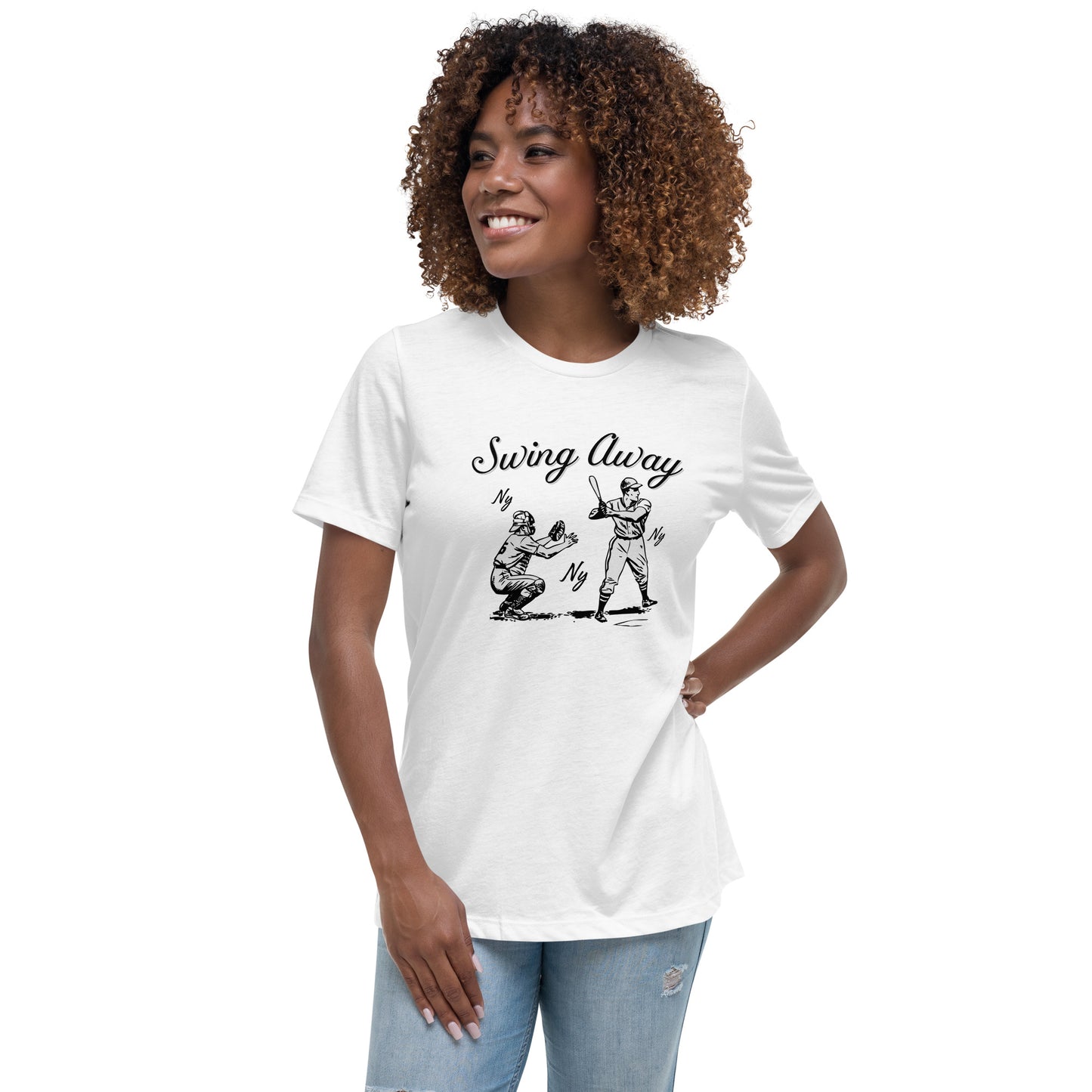 Swing Away NY NY Women's Relaxed T-Shirt