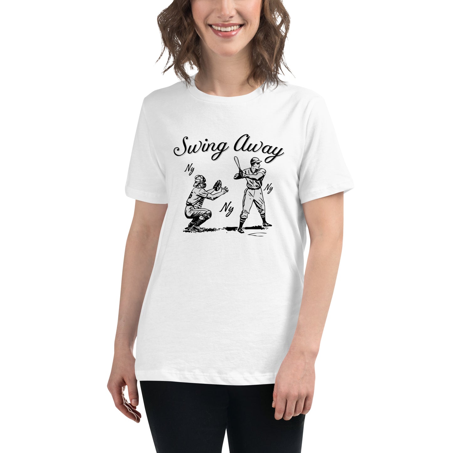 Swing Away NY NY Women's Relaxed T-Shirt